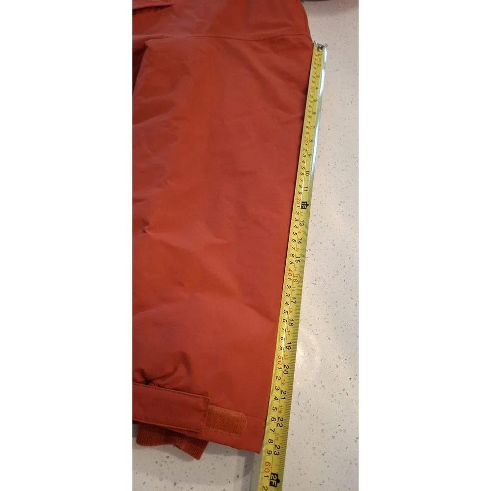Lands' End AirCore 200 Orange Fleece Lined Women's Hooded Parka 1X (16-18) EUC - Picture 6 of 11